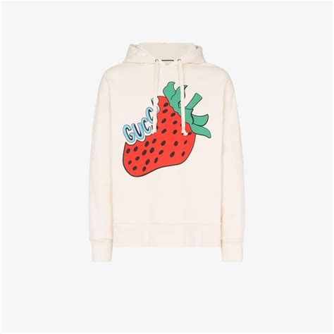 gucci strawberry hoodie.